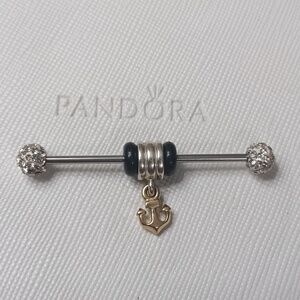 PandoraSilver14k Anchor Vintage 2013 Dangle Charm/Pendant